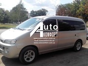 Задний салон,  длинная база,  левое окно на автомобиль Hyundai H-1 I (H-