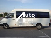 средний салон,  левое окно на Mercedes-Benz Sprinter (1995-2006) VW LT