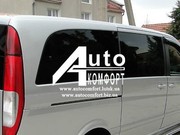 Задний салон,  правое стекло,  средняя база (long) на авто Mercedes Vito